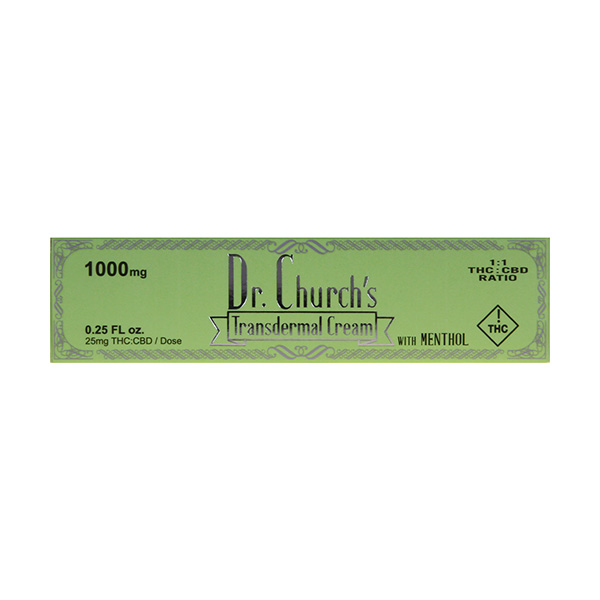 Dr Church’s Transdermal CBD Cream | 1000mg