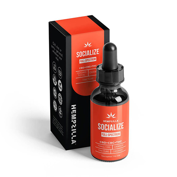 Hempzilla Full Spectrum Socialize Tinctures | 30ml