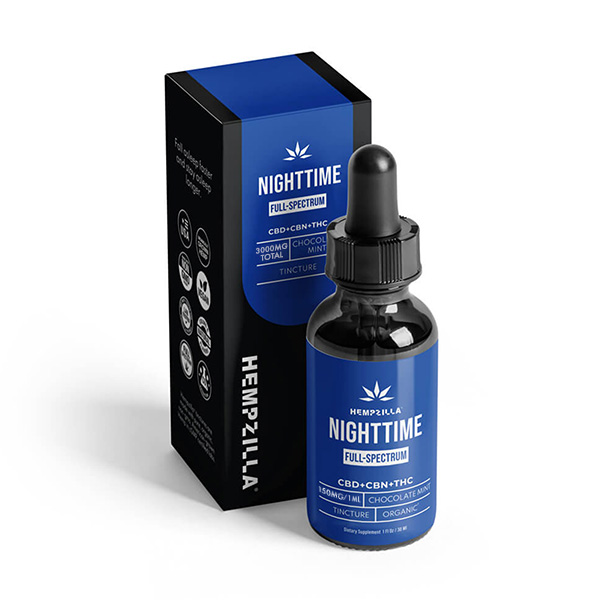 Hempzilla Full Spectrum Nighttime Tinctures | 30ml