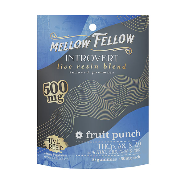 Mellow Fellow Introvert Blend Gummies | (10ct) 500mg