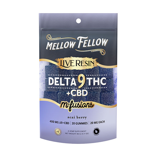 Mellow Fellow Live Resin Delta-9 Gummies | (20ct) 400mg